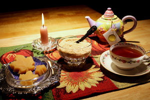 assorted maple products with tea